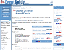 Tablet Screenshot of cozumel.eventguide.com