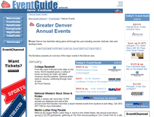 Tablet Screenshot of denver.eventguide.com