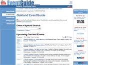 Desktop Screenshot of oakland.eventguide.com