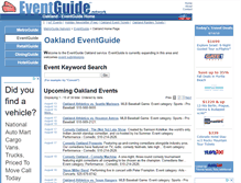 Tablet Screenshot of oakland.eventguide.com