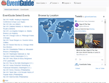 Tablet Screenshot of eventguide.com
