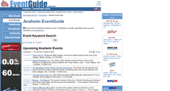 Desktop Screenshot of anaheim.eventguide.com