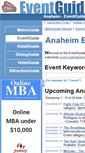 Mobile Screenshot of anaheim.eventguide.com