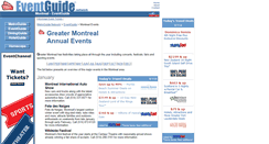 Desktop Screenshot of montreal.eventguide.com